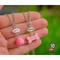 Кулон для двоих друзей "Best Friends  Rose. Цена за набор 
